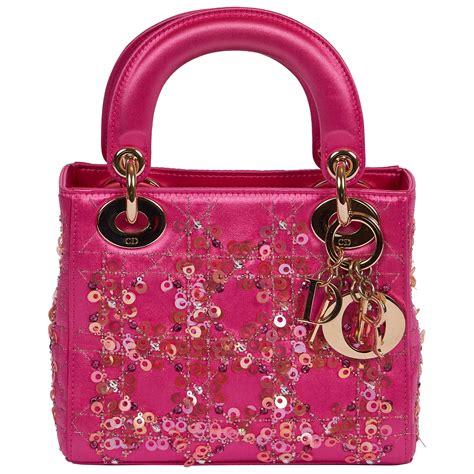 small pink dior bag